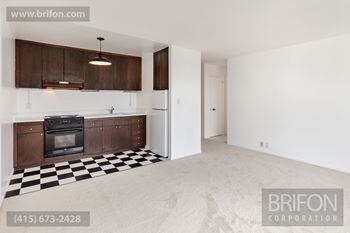 2221 Gough St Kitchen and Living Room